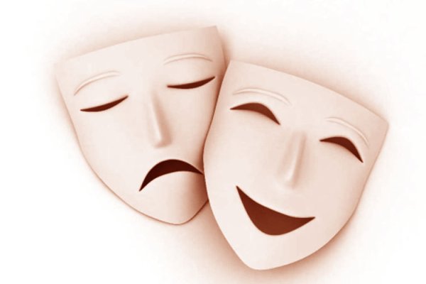 Театральная маска радость