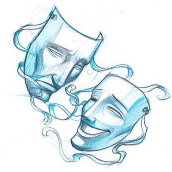 Тату маски театральные эскизы