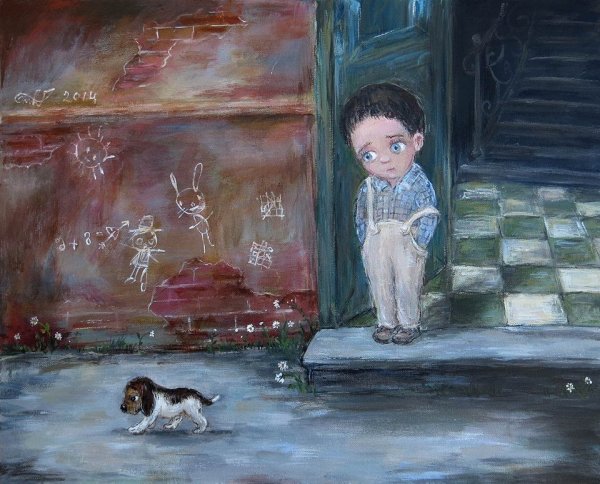 Картины Нино Чакветадзе мальчик