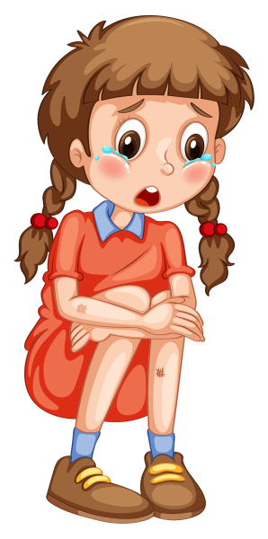 Плачущая девочка для детей