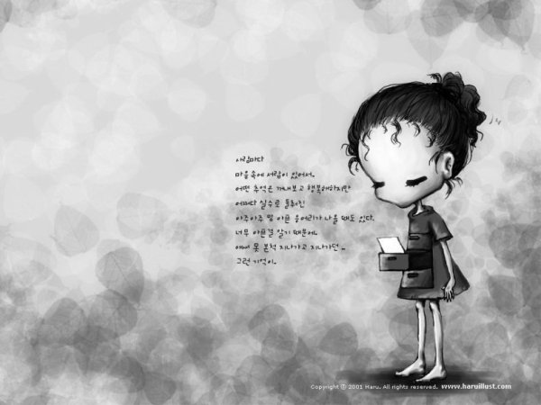 Девушка в наушниках арт