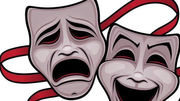 Грустная и веселая маска в театре