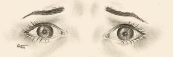 Печальные глаза рисунок