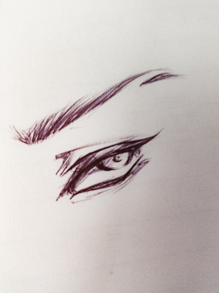 Злые глаза рисунок