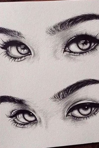 Женские глаза для рисования