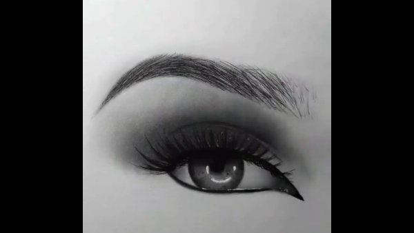 Срисовки глаза и брови