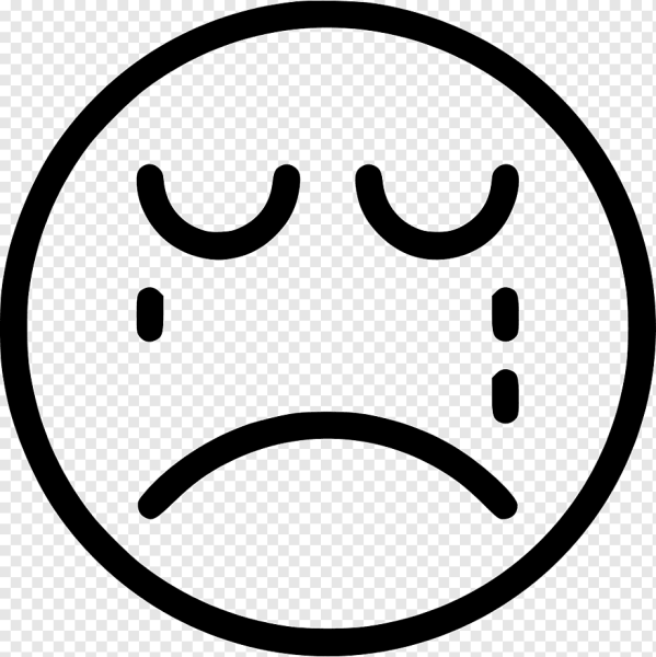 Грустный и веселый смайлик