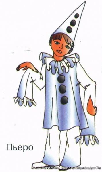 Пьеро рисунок