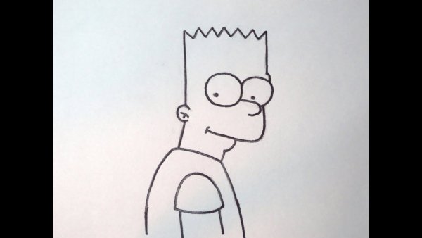 Рисунки симпсоны карандашом грустные