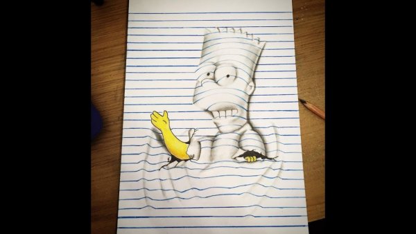 Симпсоны рисунки 3д