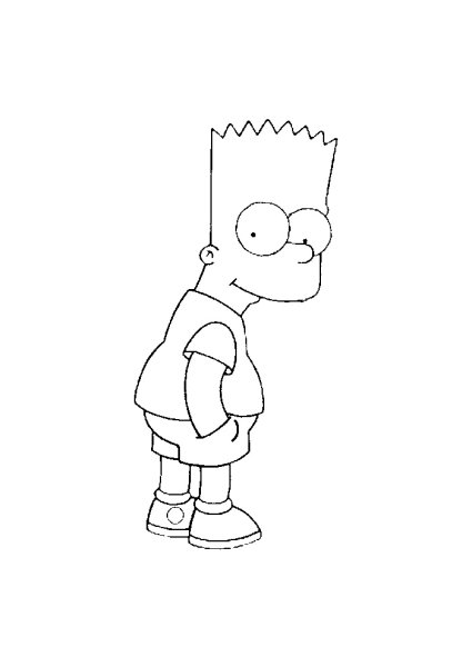Барт симпсон рисунок