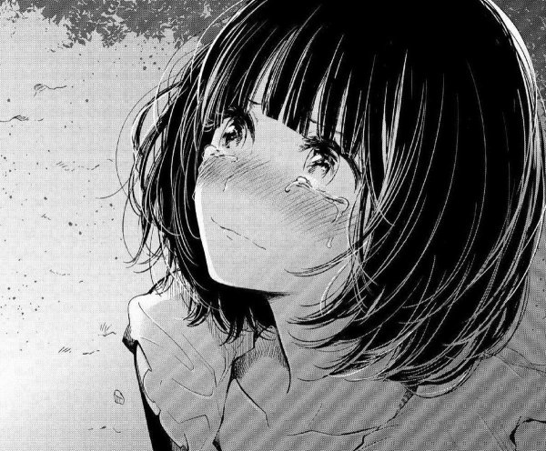 Ханаби Ясураока плачет