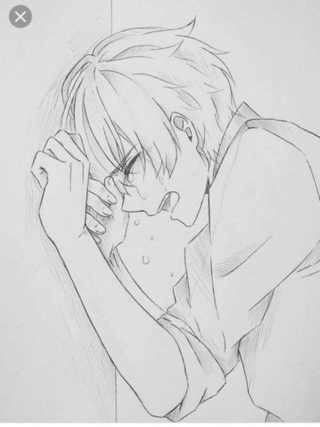 Грустные арты карандашом