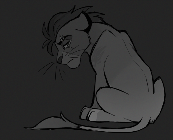 Король Лев шрам скетч