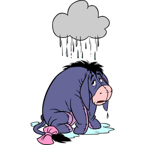 Грустный ослик из Винни пуха