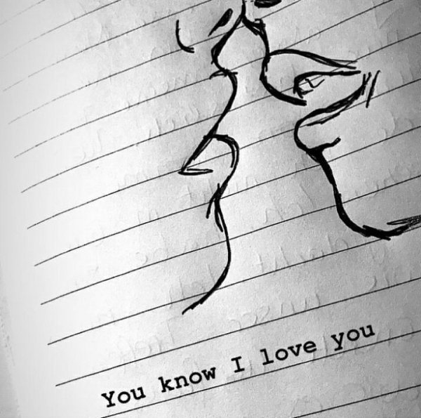 Рисунки карандашом для срисовки грустные с надписями