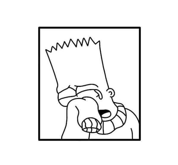 Тату симпсоны эскизы черно белые