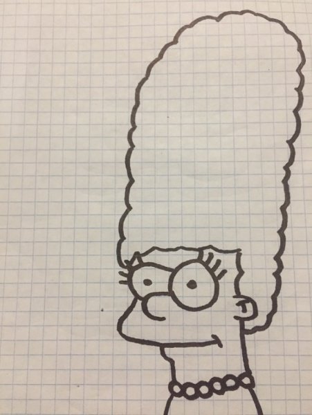 Симпсоны для срисовки грустные