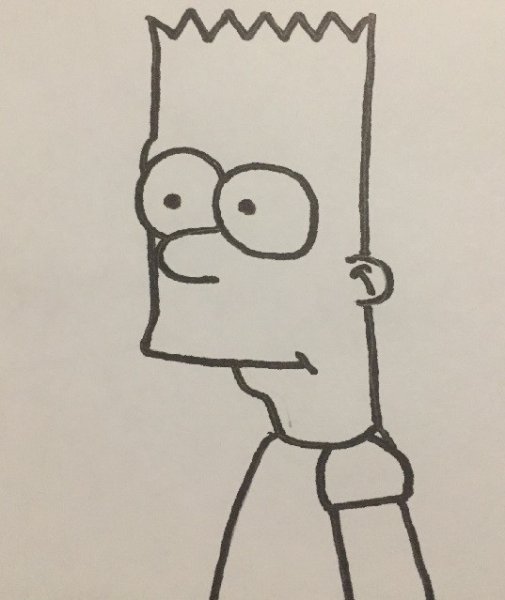 Барт симпсон легко