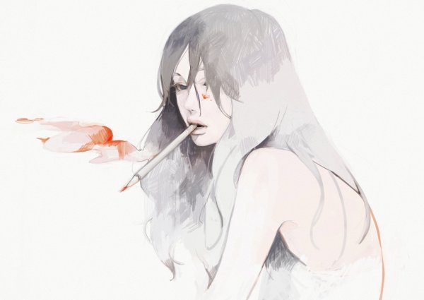 Грустный ангел аниме