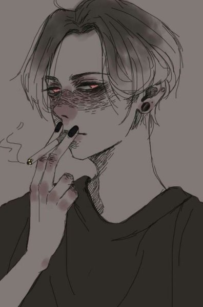 Аниме черно белое