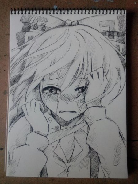 Фурри девушка плачет