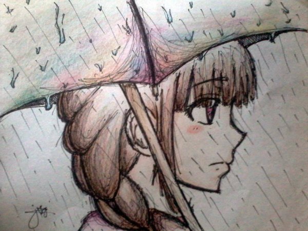 Плачущая девушка для срисовки
