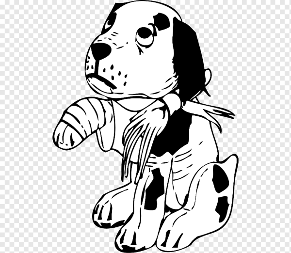 Грустный щенок раскраска