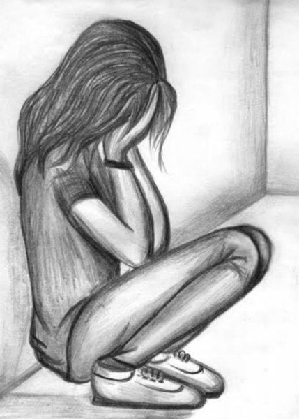 Рисунки карандашом грустные