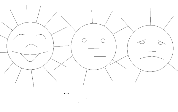 Рефлексия солнышко