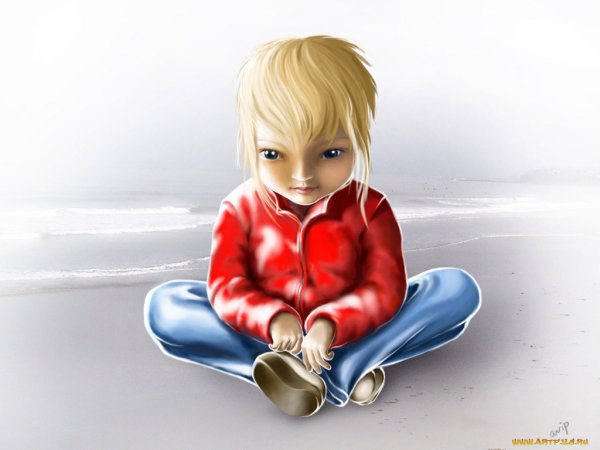 Грустные дети мультяшные