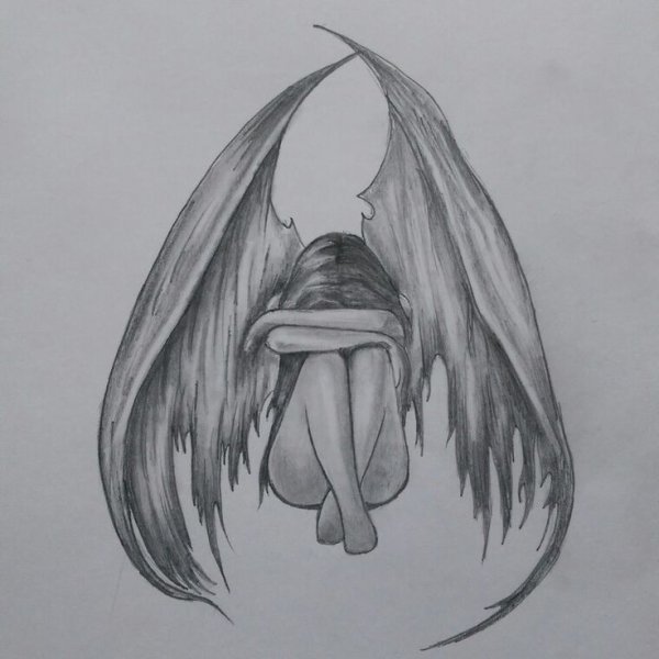 Ангел карандашом