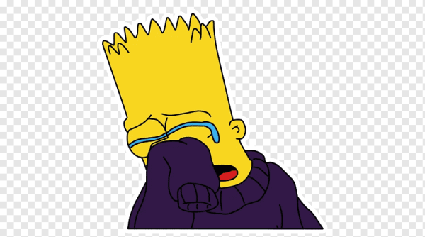 Барт симпсон грустный