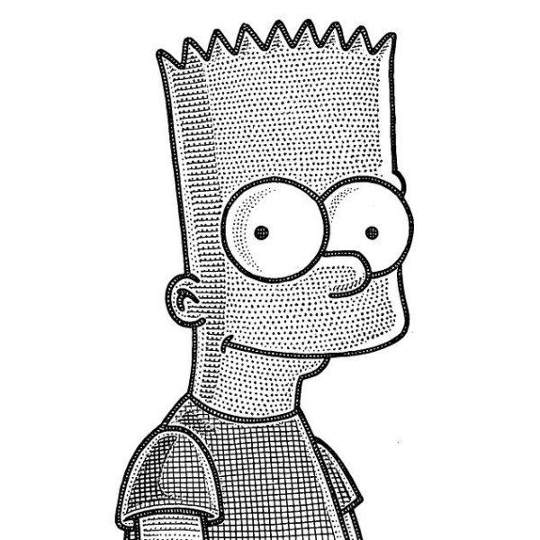 Барт симпсон рисунок карандашом