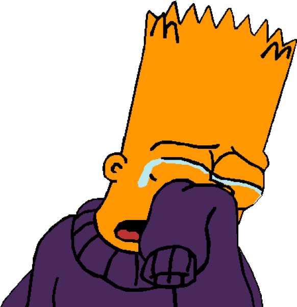 Барт симпсон грустный