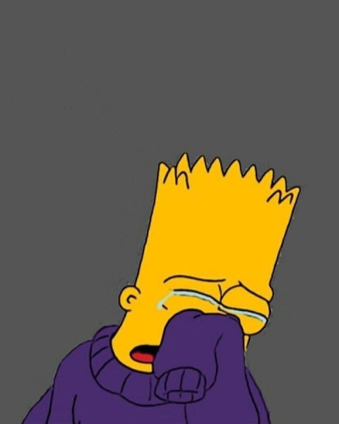 Барт симпсон грустный
