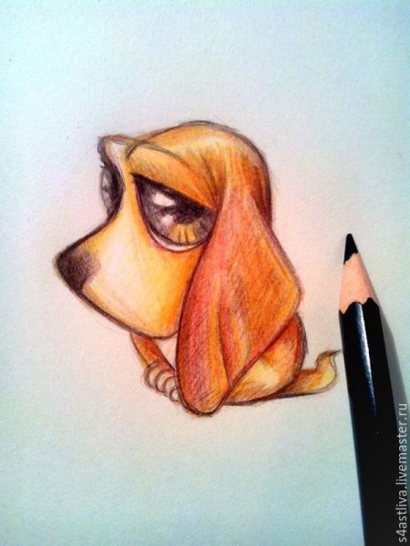 Грусть рисунок цветными карандашами