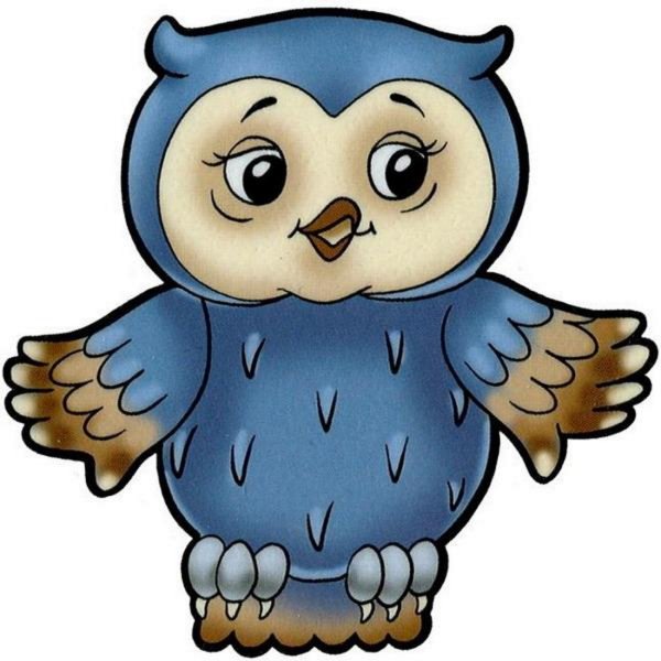 Смешная Сова рисунок