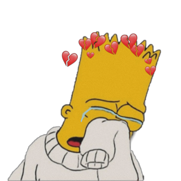 Барт симпсон плачет