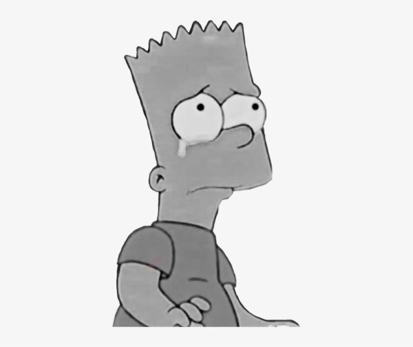 Барт симпсон грустный