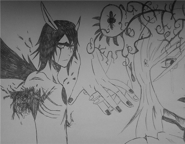 Блич грусть рисунки