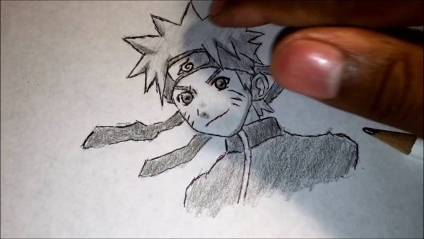 Рисунки Наруто на блокноте