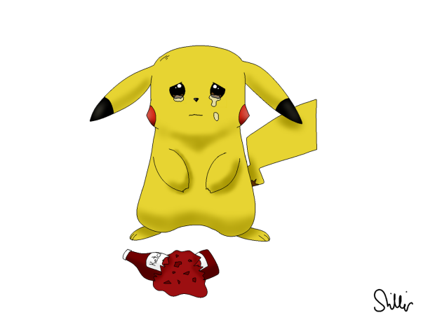 Грустный Пикачу