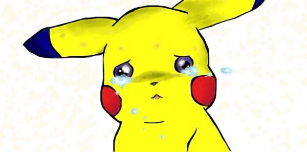 Пикачу плачет рисунок