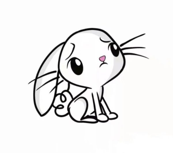 Рисунки для срисовки лёгкие Зайка