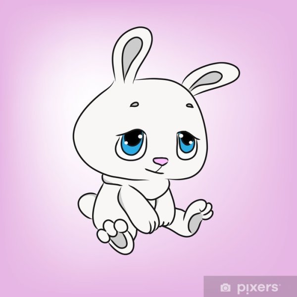 Грустный заяц рисунок для детей