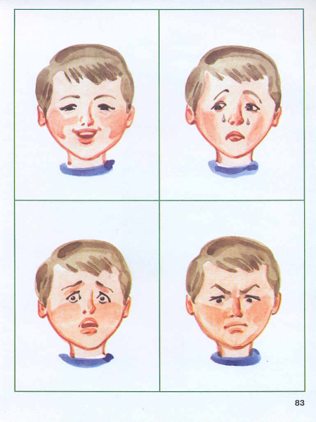 Карточки с изображением эмоций