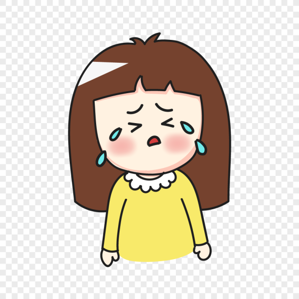 Иконка плачущая девочка