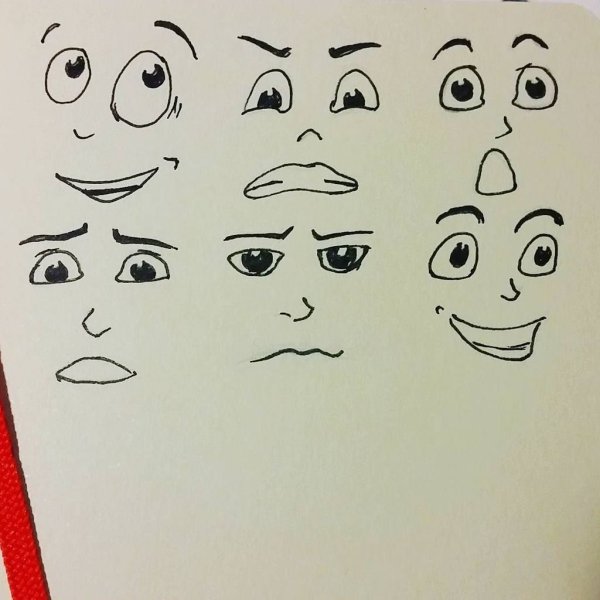 Мимика человека рисунок