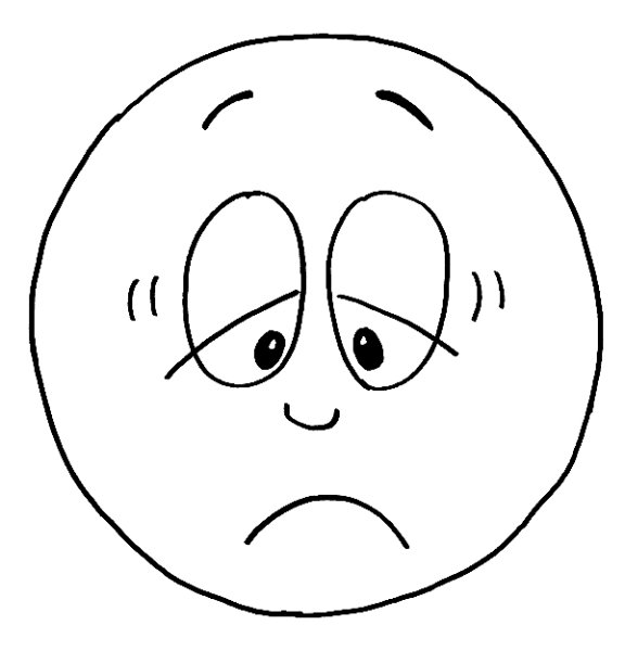 Смайлики раскраска для детей эмоций